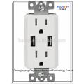 USB Charger outlet GFCI with UL approval , 20A,125V AC,60Hz.